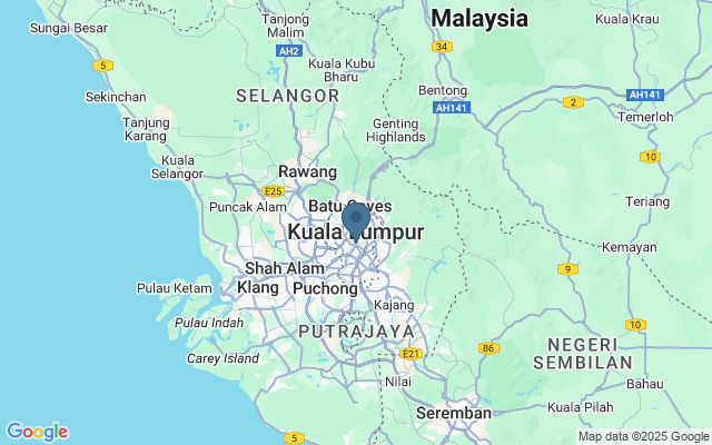 Kaart met locatie Central Market Kuala Lumpur